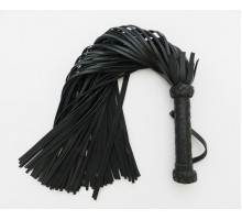 Чёрная плетка с 110 хвостами - 75 см.