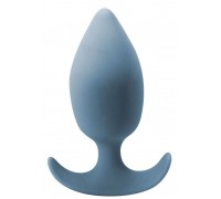 Грязно-синяя анальная пробка со смещенным центром тяжести Gleam - 10 см.