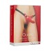Красный страпон Pleasure Strap-On - 14,5 см.