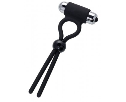 Черное эрекционное лассо Ect с виброэлементом