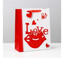Бумажный пакет «Любовь» - 26 х 32 см.