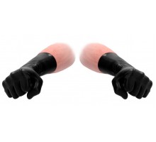 Черные латексные перчатки для фистинга Latex Short Glove