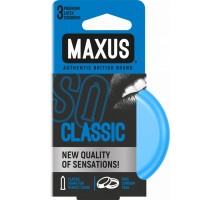 Классические презервативы в железном кейсе MAXUS Classic - 3 шт.