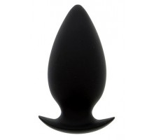 Большая чёрная анальная пробка BOOTYFUL ANAL PLUG LARGE BLACK - 10 см.