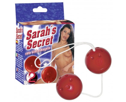 Красные вагинальные шарики Sarahs Secret