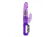 Фиолетовый вибратор India Cowherd с ротацией и клиторальной стим