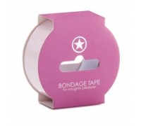 Нежно-розовая липкая лента Non Sticky Bondage Tape - 17,5 м.