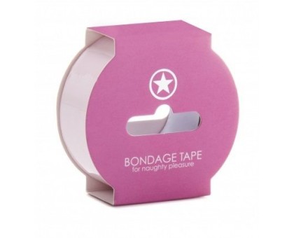 Нежно-розовая липкая лента Non Sticky Bondage Tape - 17,5 м.