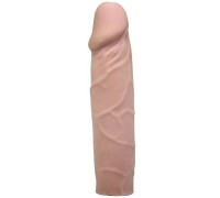 Телесный гнущийся фаллоимитатор из ультраскин - 16,5 см.