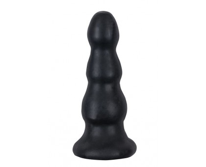 Гигантская чёрная анальная ёлочка MENZSTUFF IMMENSE STOPPER - 32,5 см.
