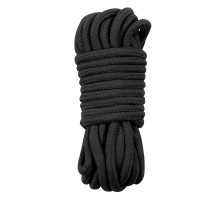Черная верёвка для любовных игр - 10 м.