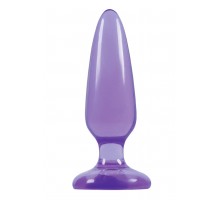 Малая фиолетовая анальная пробка Jelly Rancher Pleasure Plug Small - 10,2 см.