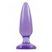 Малая фиолетовая анальная пробка Jelly Rancher Pleasure Plug Small - 10,2 см.