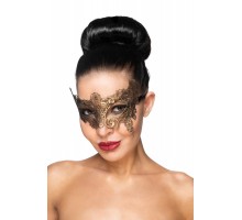 Золотистая карнавальная маска  Вега 