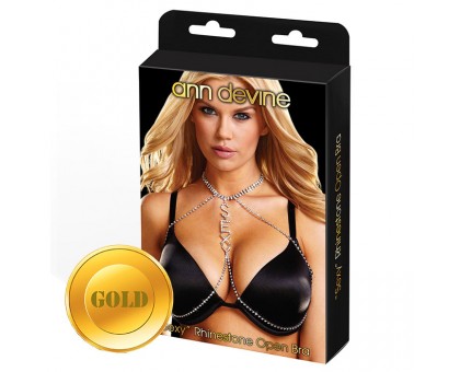 Золотистое украшение для груди SEXY