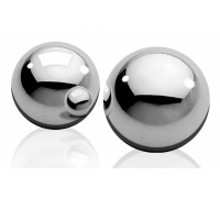 Серебристые металлические вагинальные шарики Light Weight Ben-Wa-Balls