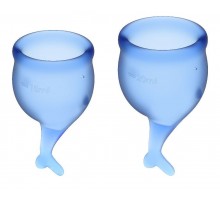 Набор синих менструальных чаш Feel secure Menstrual Cup