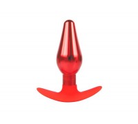 Красная анальная каплевидная  втулка - 10,9 см.