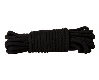 Чёрная хлопковая веревка для связывания Bondage Rope 33 Feet - 10 м.