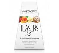 Набор из 10 вкусовых лубрикантов Wicked Teasers 2