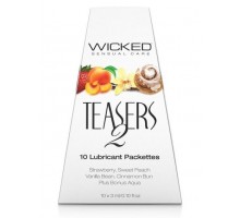 Набор из 10 вкусовых лубрикантов Wicked Teasers 2