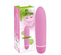 Розовый вибратор Smile Mini Comfy - 13 см.