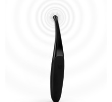 Черный точечный вибромассажер Senzi Vibrator - 14,7 см.