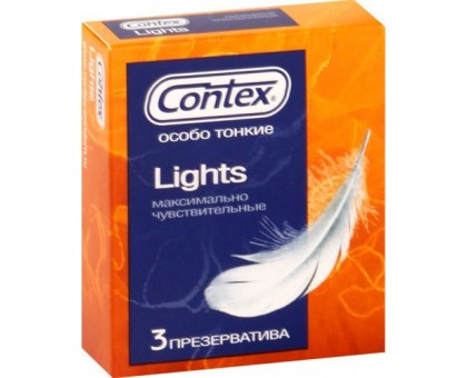 Особо тонкие презервативы Contex Lights - 3 шт.