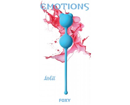 Голубые вагинальные шарики Emotions Foxy