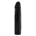Чёрный страпон Deluxe Silicone Strap On 10 Inch - 25 см.
