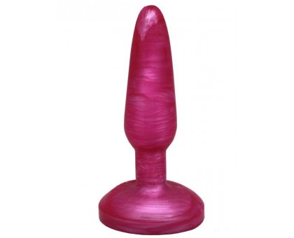 Розовая гелевая анальная пробка - 16 см.