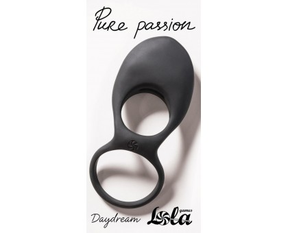 Черное эрекционное виброкольцо Daydream