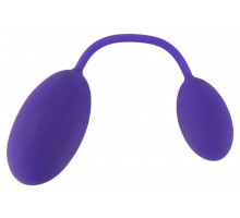 Фиолетовые вагинальный и анальный шарики GoGasm