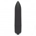 Черная вибропуля X-Basic Bullet Long One Speed - 9 см.