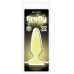 Желтая анальная пробка, светящаяся в темноте, Firefly Pleasure Plug Small - 10,1 см.