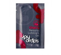 Пробник смазки на водной основе JoyDrops Cherry - 5 мл.