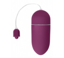 Фиолетовое гладкое виброяйцо Vibrating Egg - 8 см.