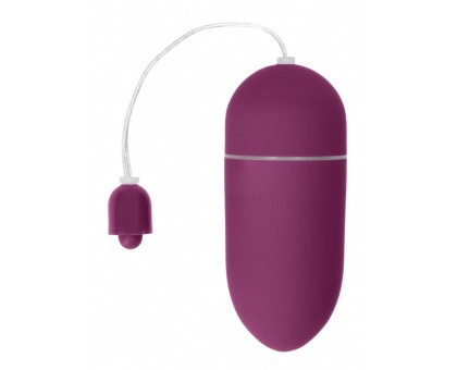 Фиолетовое гладкое виброяйцо Vibrating Egg - 8 см.