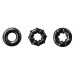 Набор из 3 черных эрекционных колец Dyno Rings