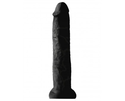 Черный фаллоимитатор-гигант на присоске  13  Cocks - 33 см. 