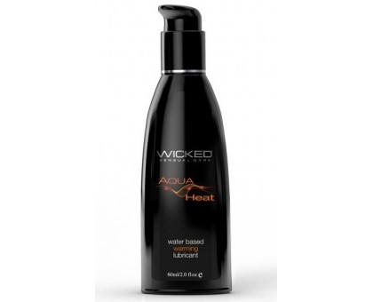 Согревающий лубрикант на водной основе Wicked AQUA HEAT - 60 мл.