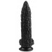 Черный фантазийный фаллоимитатор  Дикая кукуруза  - 21 см. 