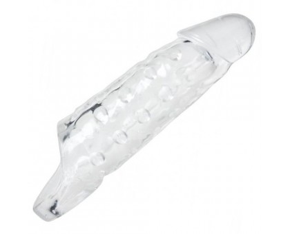 Насадка на член с кольцом для мошонки Tom of Finland Clear Realistic Cock Enhancer - 24 см.