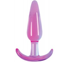 Гладкая фиолетовая анальная пробка Jelly Rancher T-Plug Smooth - 10,9 см.