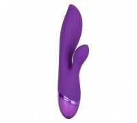 Фиолетовый вибромассажер-кролик Aura Dual Lover - 20,25 см.
