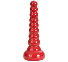 Ребристая анальная втулка Red Boy Anal Wand Butt Plug - 21,3 см.