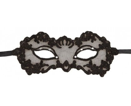 Черная ажурная маска Lingerie Mask