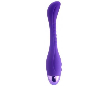 Фиолетовый вибратор INDULGENCE Slender G Vibe - 21 см.