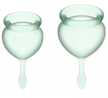 Набор зеленых менструальных чаш Feel good Menstrual Cup