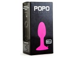 Розовая анальная втулка со стальным шариком внутри POPO Pleasure